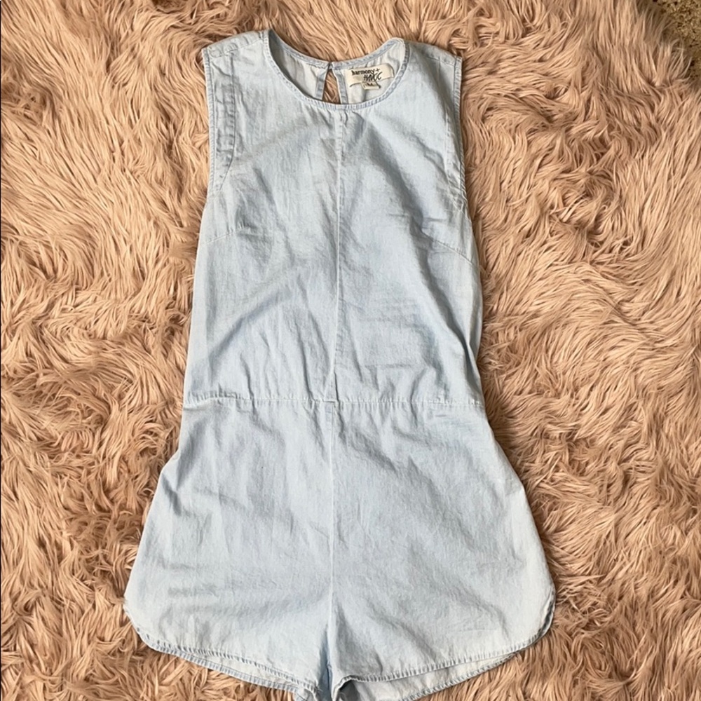 Denim romper